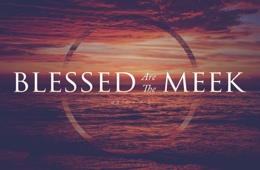 Lesson 5 – Blessed are the Meek