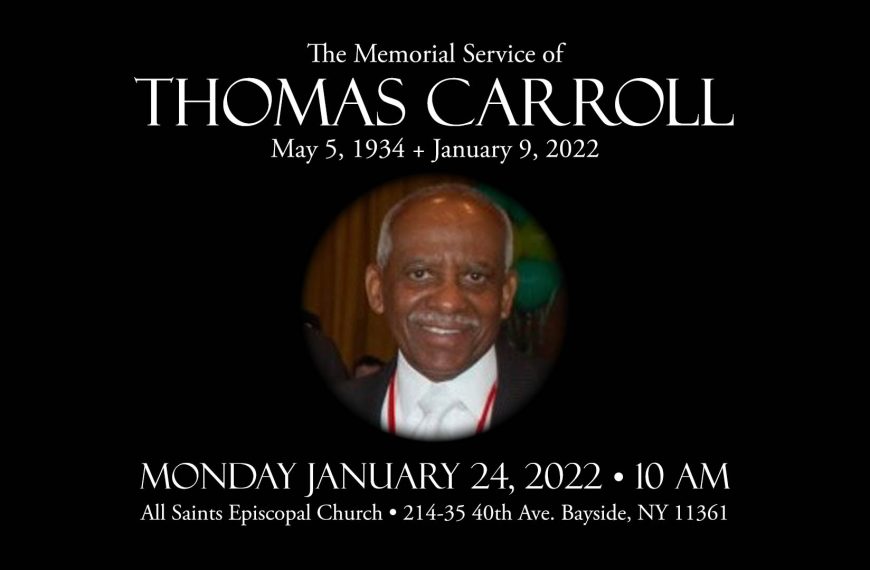 The Memorial Service of Thomas Carroll