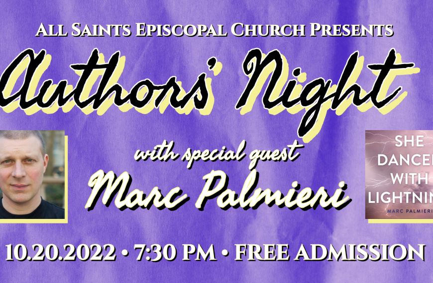 Authors’ Night with special guest Marc Palmieri