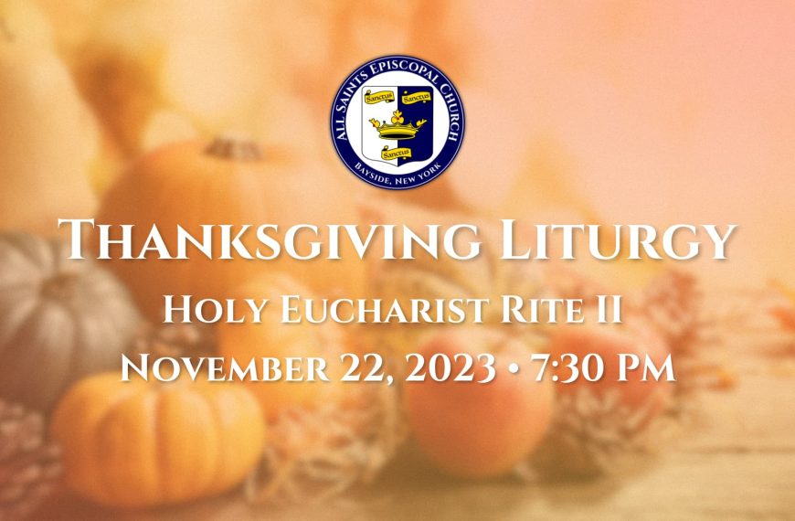 Thanksgiving Liturgy